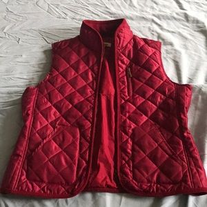 Down Red Vest